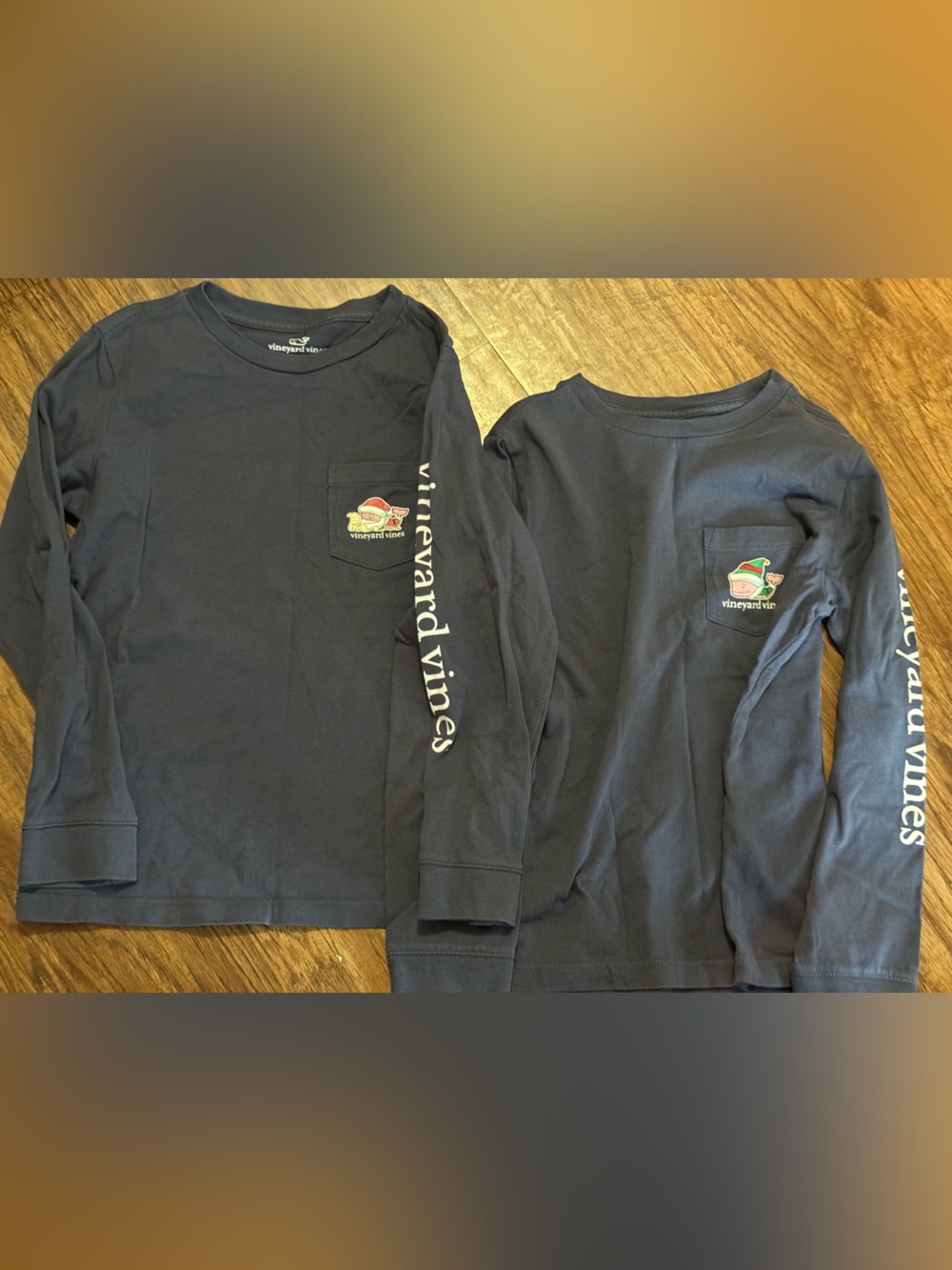 Vineyard Vines set of 2 CHRISTMAS Long Sleeve Tee